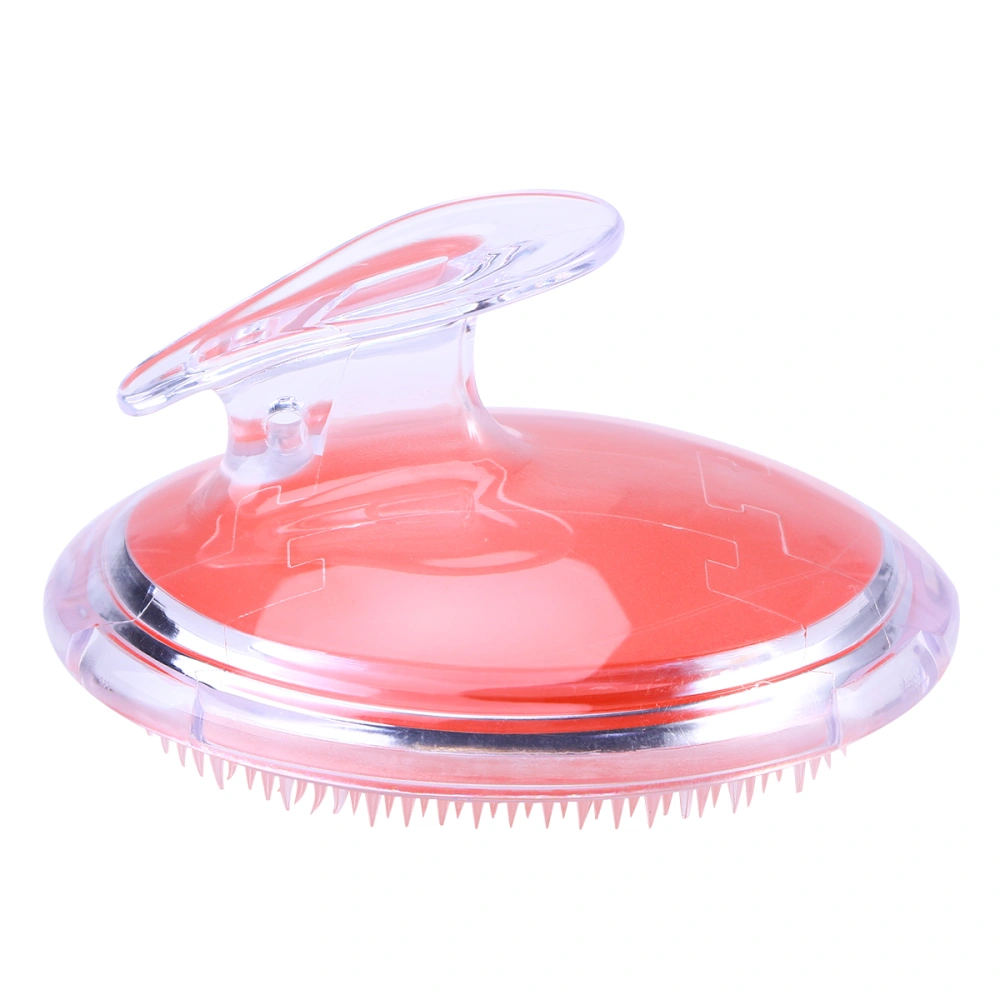 Round Anti Scalp Massage Comb PVC Hair Massage Brush(Orange)