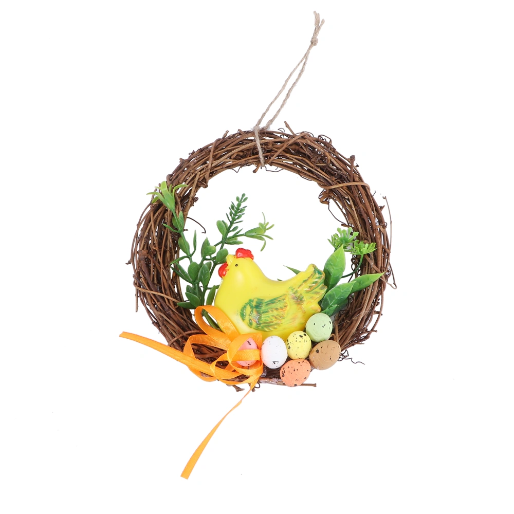 Chick Garland Decorative Easter Wreath Simulation Easter Garland (Random)