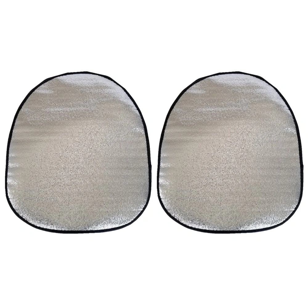 2pcs Summer Car Steering Wheel Cover Sun Visor Sunshade Cover Accessories Wheel Sleeve Protector