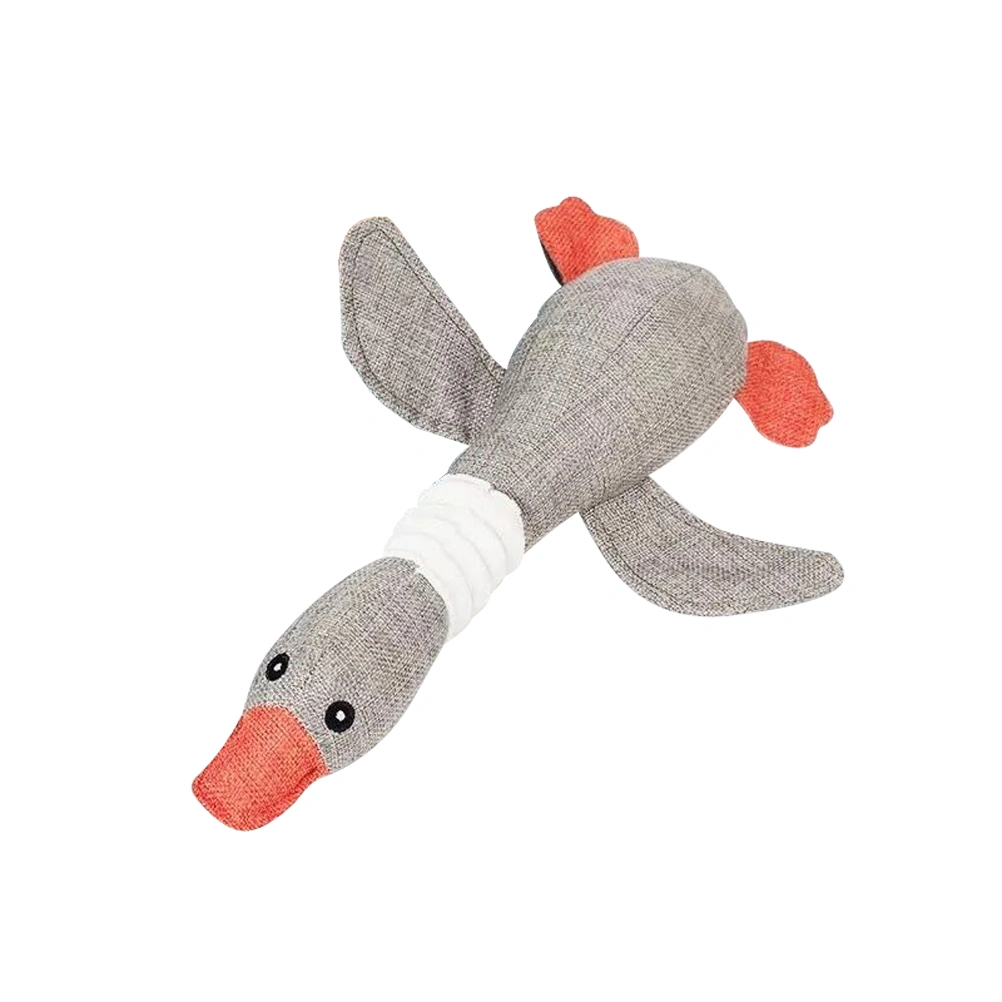 Cartoon Pet Dogs Cats Toys Biting Chew Sound Toys Duck Goose Design for Dogs Cats Training (Random Color)