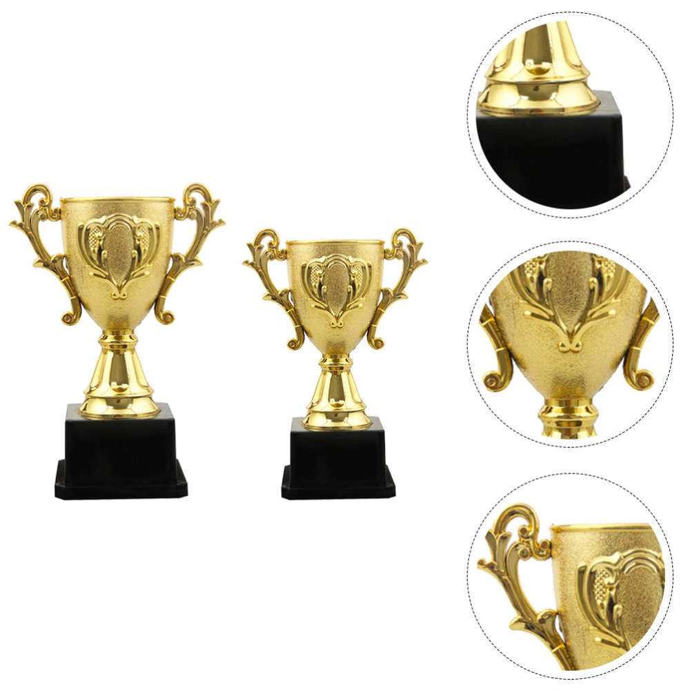 2Pcs Creative Competition Trophies for School Competition Kids Rewards (As Shown)