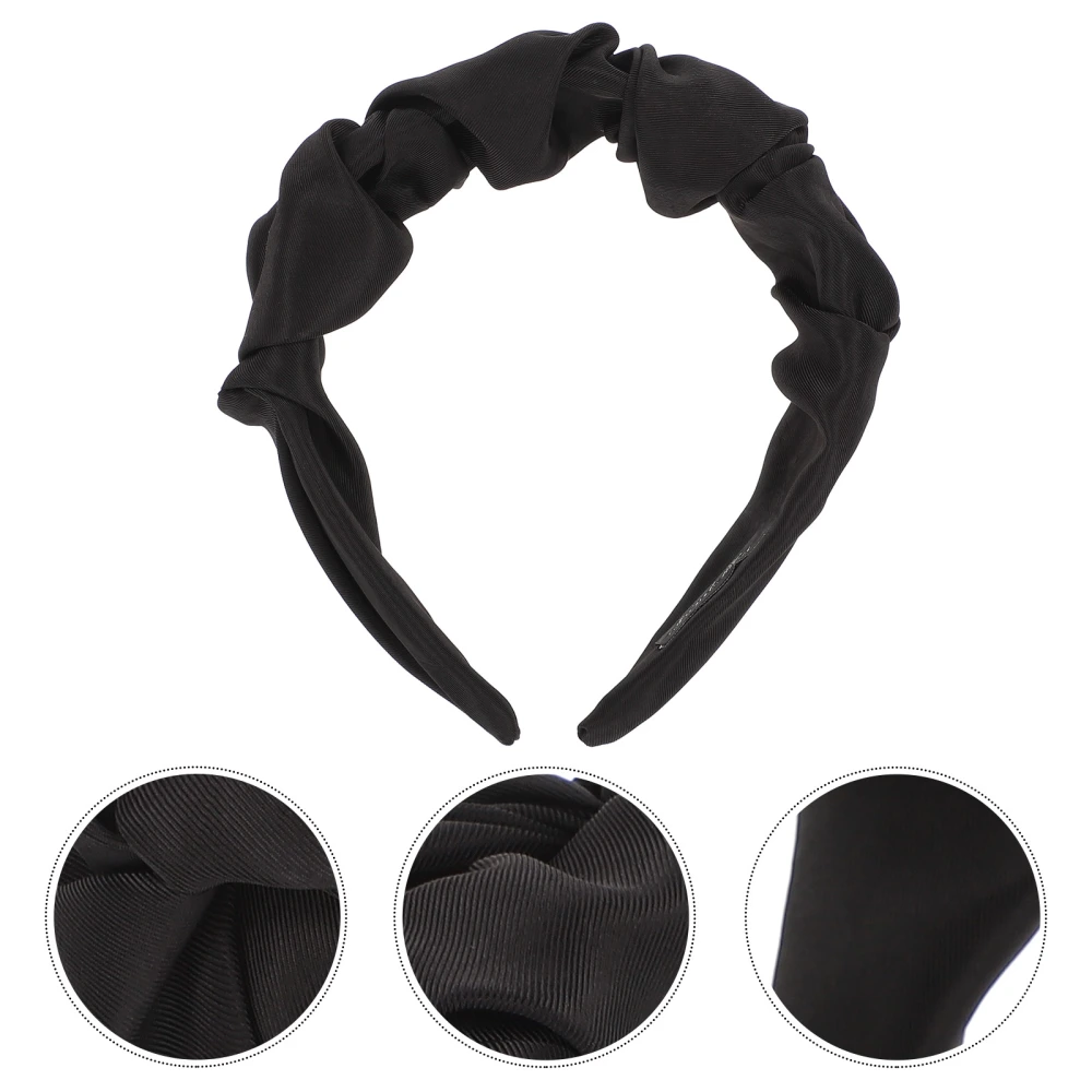 Pure Color Twisted Headband Stylish Headband Fashion Headdress for Women Girl