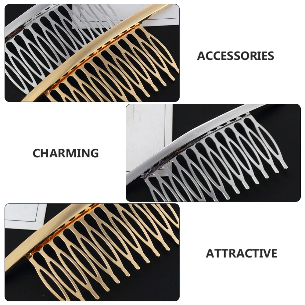 2pcs Hair Clips Delicate Hair Combs Hairpins Headdress Girls Side Hair Clamps