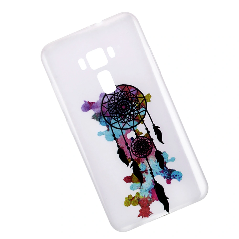 Fluorescent Colored Drawing Protective Phone Cover Dreamcatcher Protector Shell Scratch-resistant Shockproof TPU Phone Case for ZenFone 3 (ZE552KL)