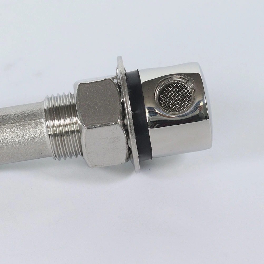 Stainless Steel Boat Gas Tank Vent Water Fuel Refill Vent Hole for Boat Yacht (Silver)