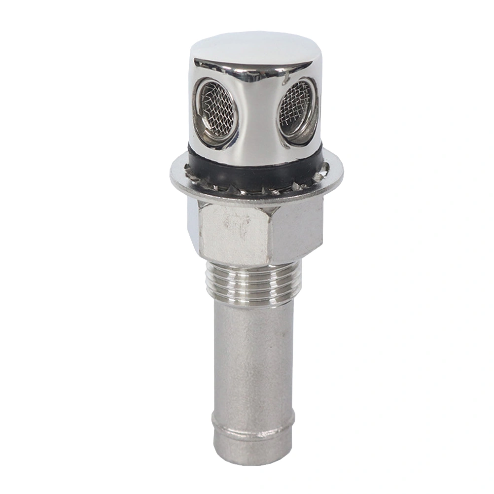 Stainless Steel Boat Gas Tank Vent Water Fuel Refill Vent Hole for Boat Yacht (Silver)