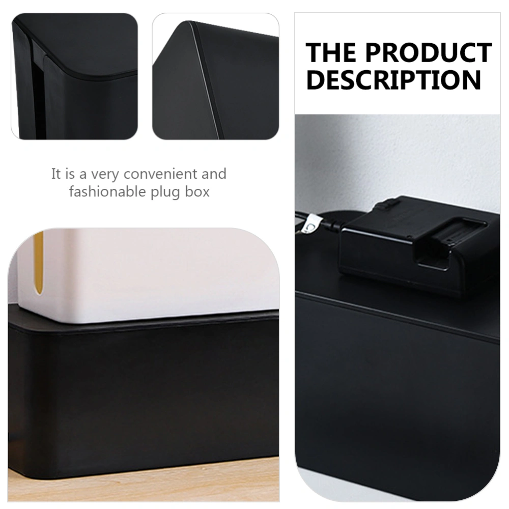 2pcs Home Power Cable Storage Box Power Line Case Charging Cable Container