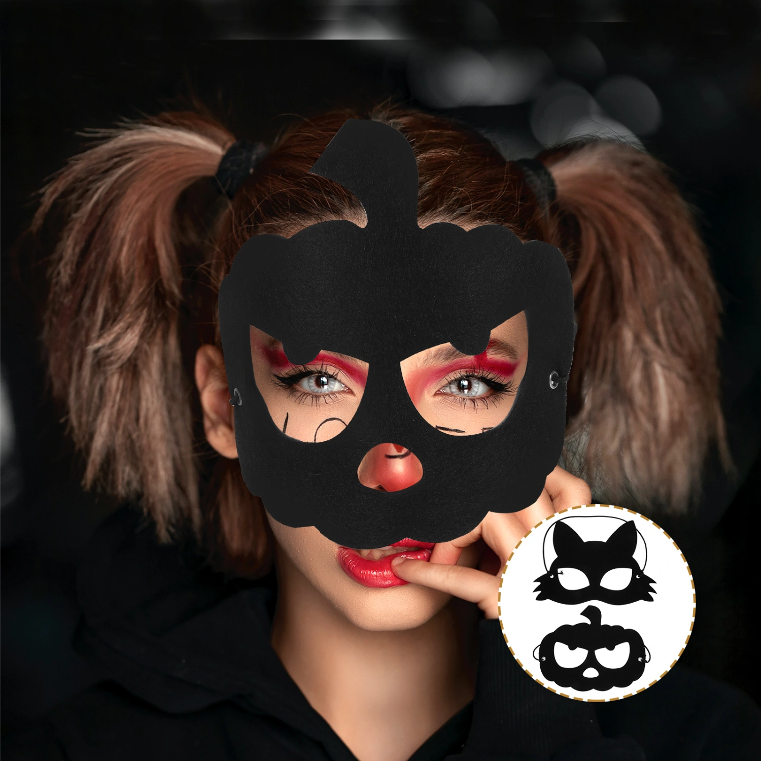 10Pcs Felt Eye Mask Masquerade Halloween Ball Masquerade Mask for Festival Carnival