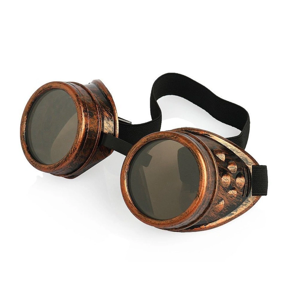 Vintage Steampunk Gothic Welding Goggles Glasses (Copper)