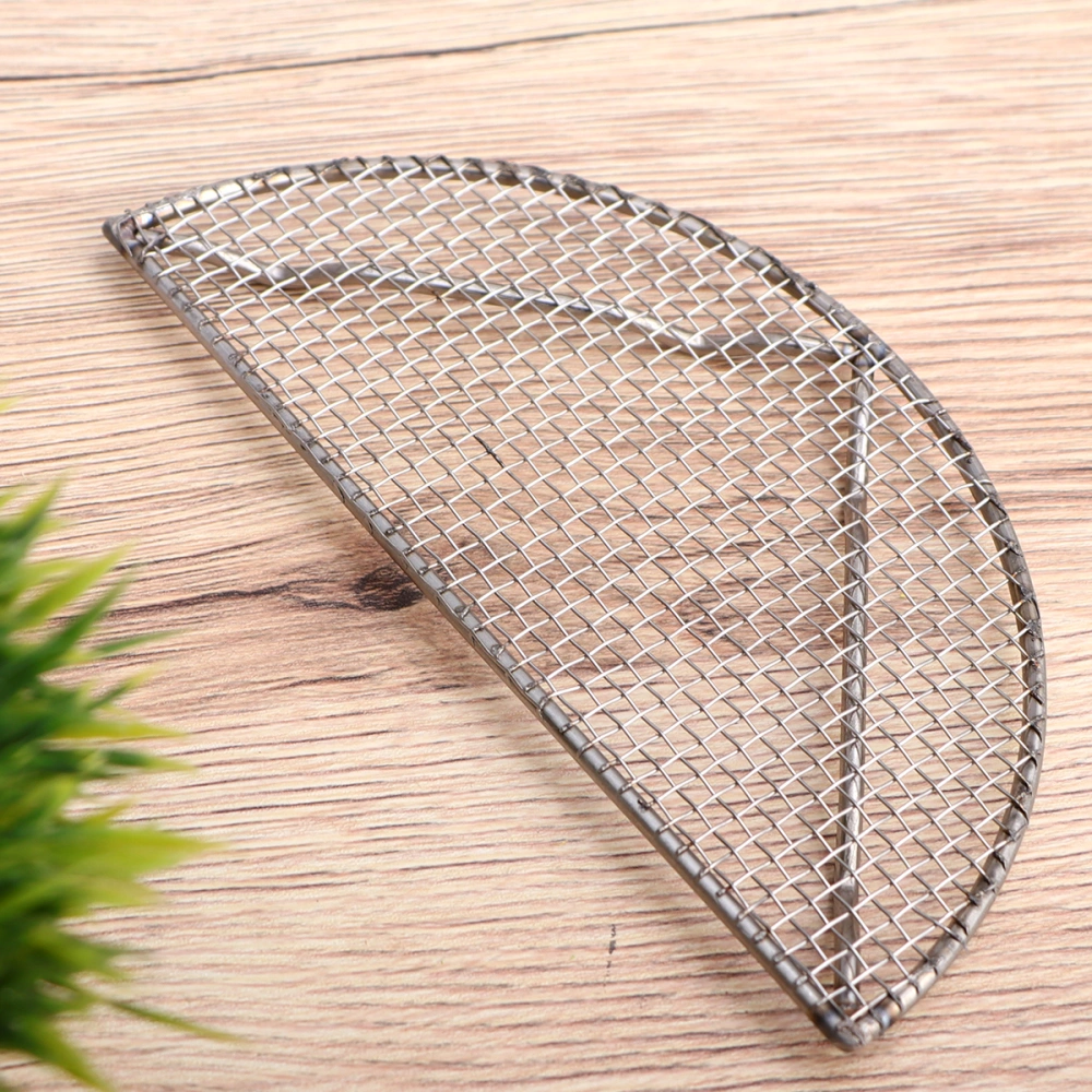 Stainless Steel Barbecue Grilling Net Detachable Barbecue Grill Semicircle Barbecue Tool