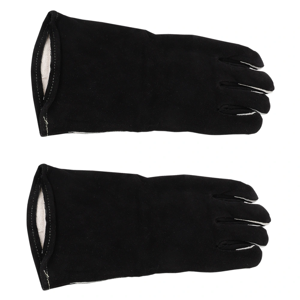 1 Pair of Heat Insulation BBQ Gloves Microwave Oven Protective Gloves Oven Gloves