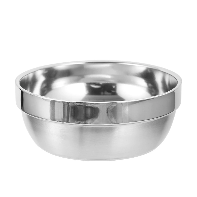 Stainless Steel Food Bowl Double Layer Rice Container Soup Bowl Food Storage Bowl