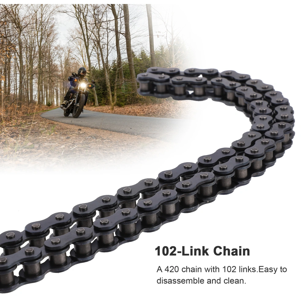 102-Link Off-road Motorcycle Chain Durable Motorcycle Chain for Scrambling Motor