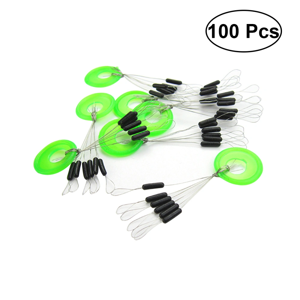 Fishing Bobber Float Stopper Silicone Fishing Accessory Space Beans Connector Size S