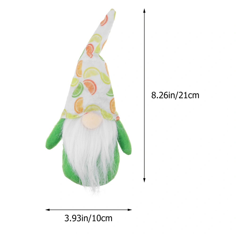 1pc Summer Gnome Doll Lovely Faceless Doll Ornament Home Decoration Summer Decor