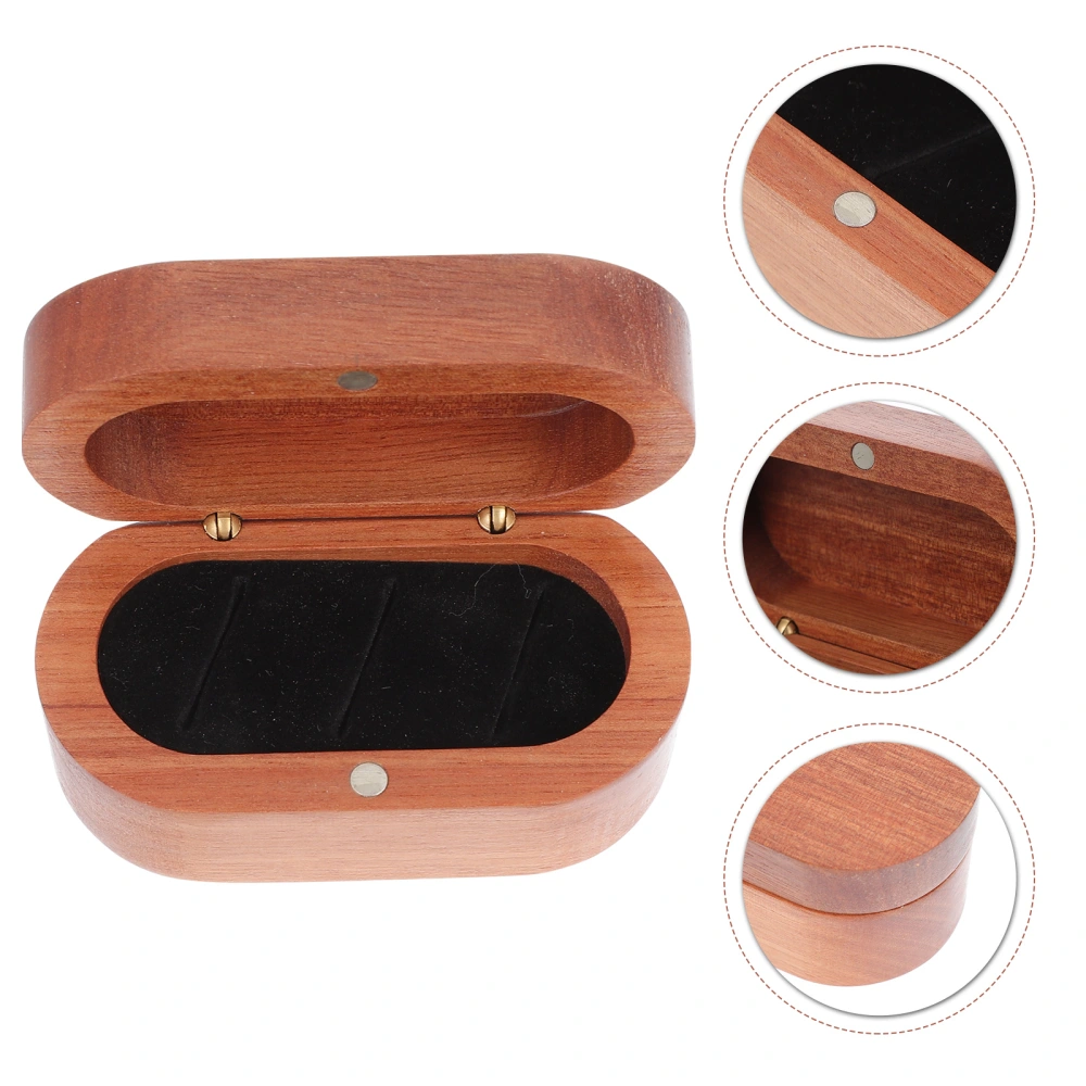 1Pc Wooden Guitar Pick Box Creative Guitar Pick Case with No Guitar Picks