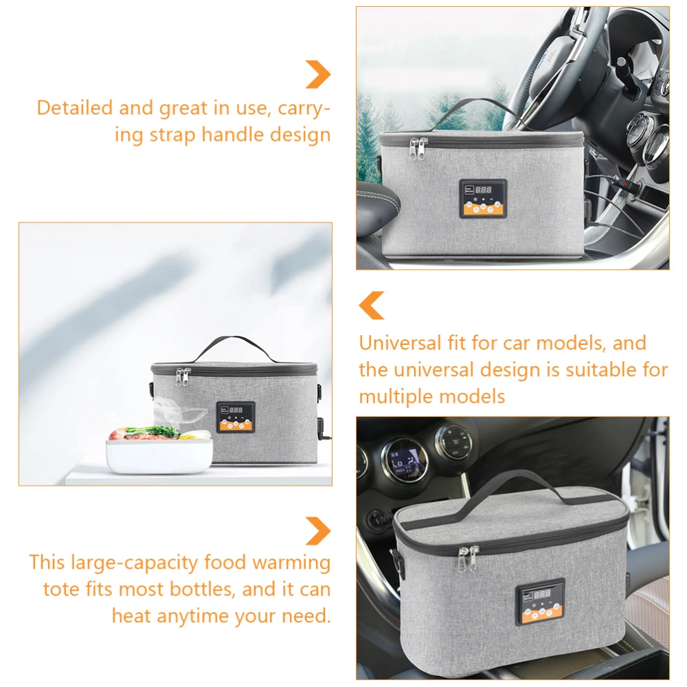 Car Food Warming Tote Bag Portable Electric Baby Bottle Heating Warmer Bag