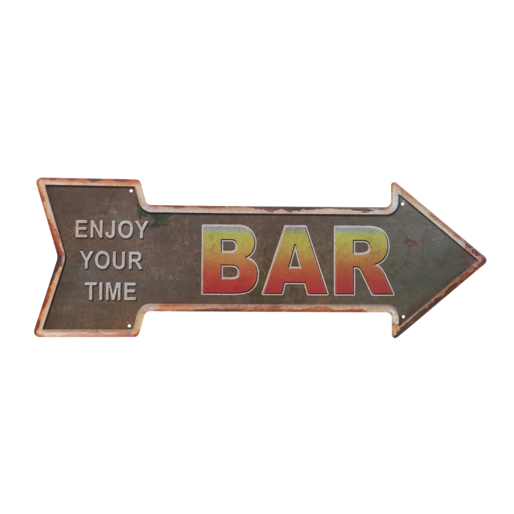 Creative Occident Retro Door Knob Hanger Tag Legend ENJOY YOUR TIME BAR for Home Bar Decoration