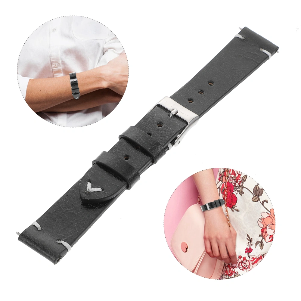 1pc Ultra-thin Watch Band Fashion Cowhide Watch Strap Adjustable Watch Strap