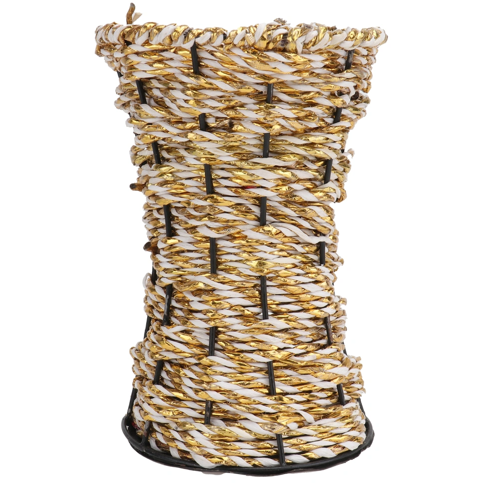 1pc Rattan Braided Vase Pure Hand-made Antique Decorative Vase (Random Color)