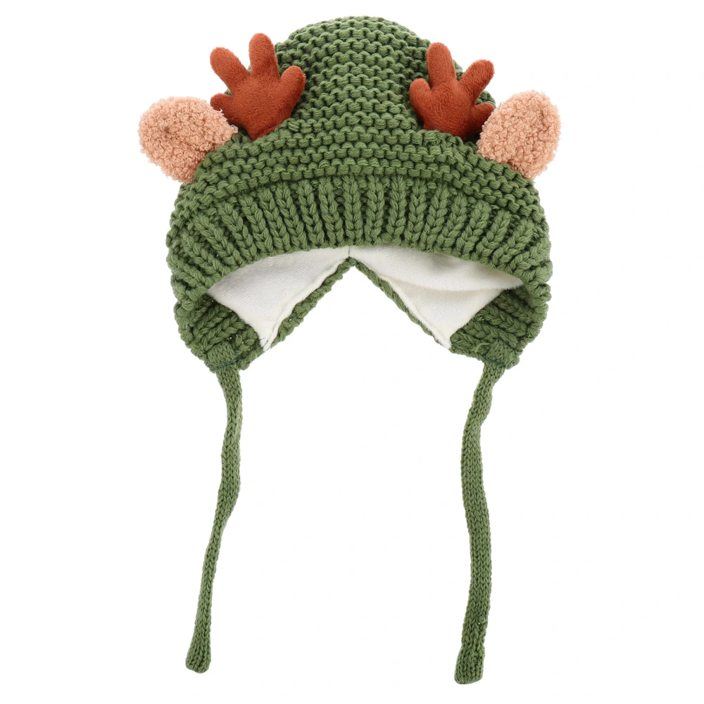 1pc Comfortable Christmas Hat Knitting Hat Winter Hat Antler Hat for Girls