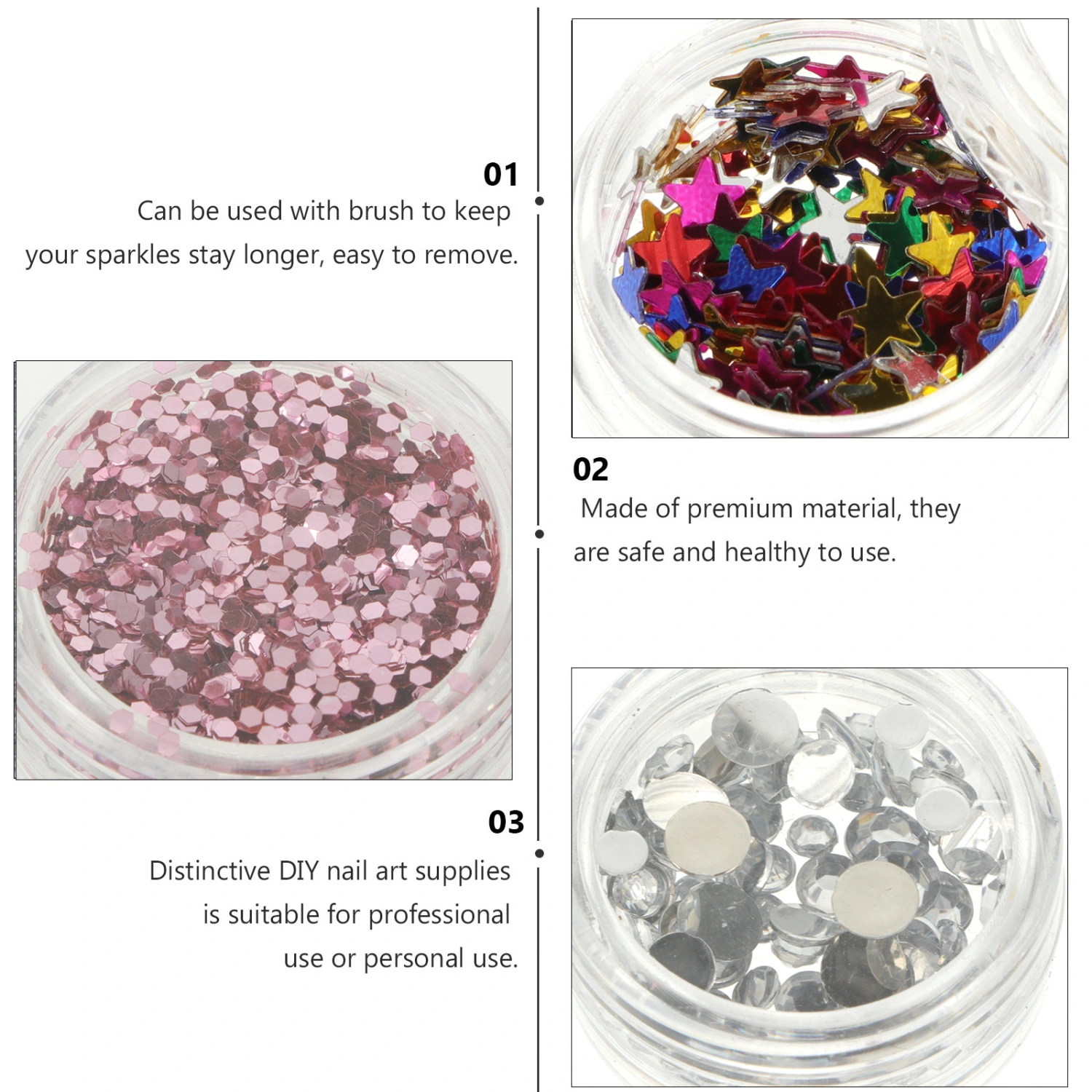 1 Set Eye Makeup Sequins Beautiful Cosmetic Sequins Universal Makeup Supplies