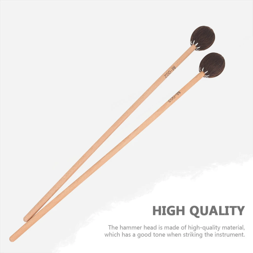 2pcs Marimba Hammers Maple Drumsticks Premium Drum Mallets for Marimba