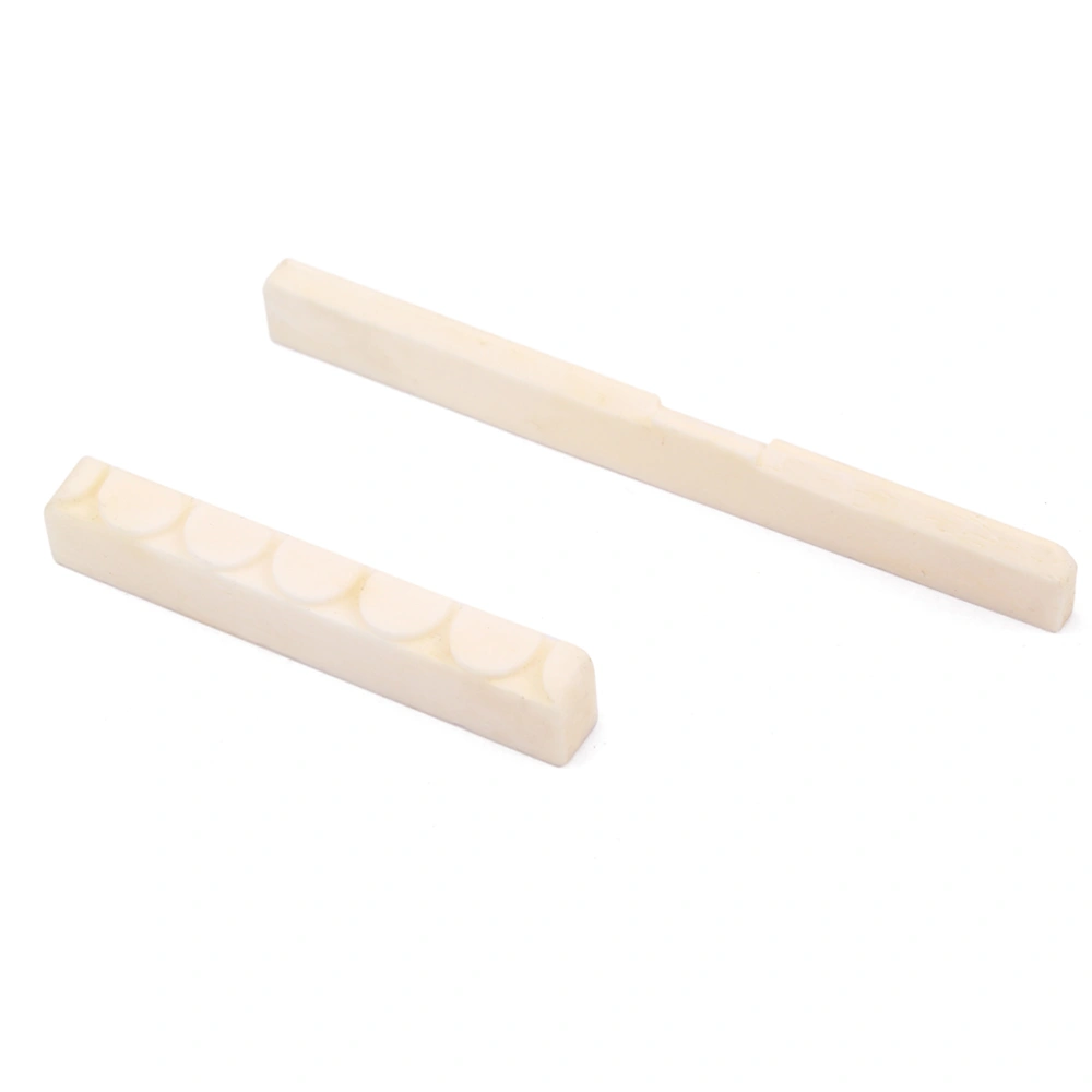 DJ05/06 Guitar Classical Ox Bone Upper and Lower Pillow Arch Shape (Ivory)