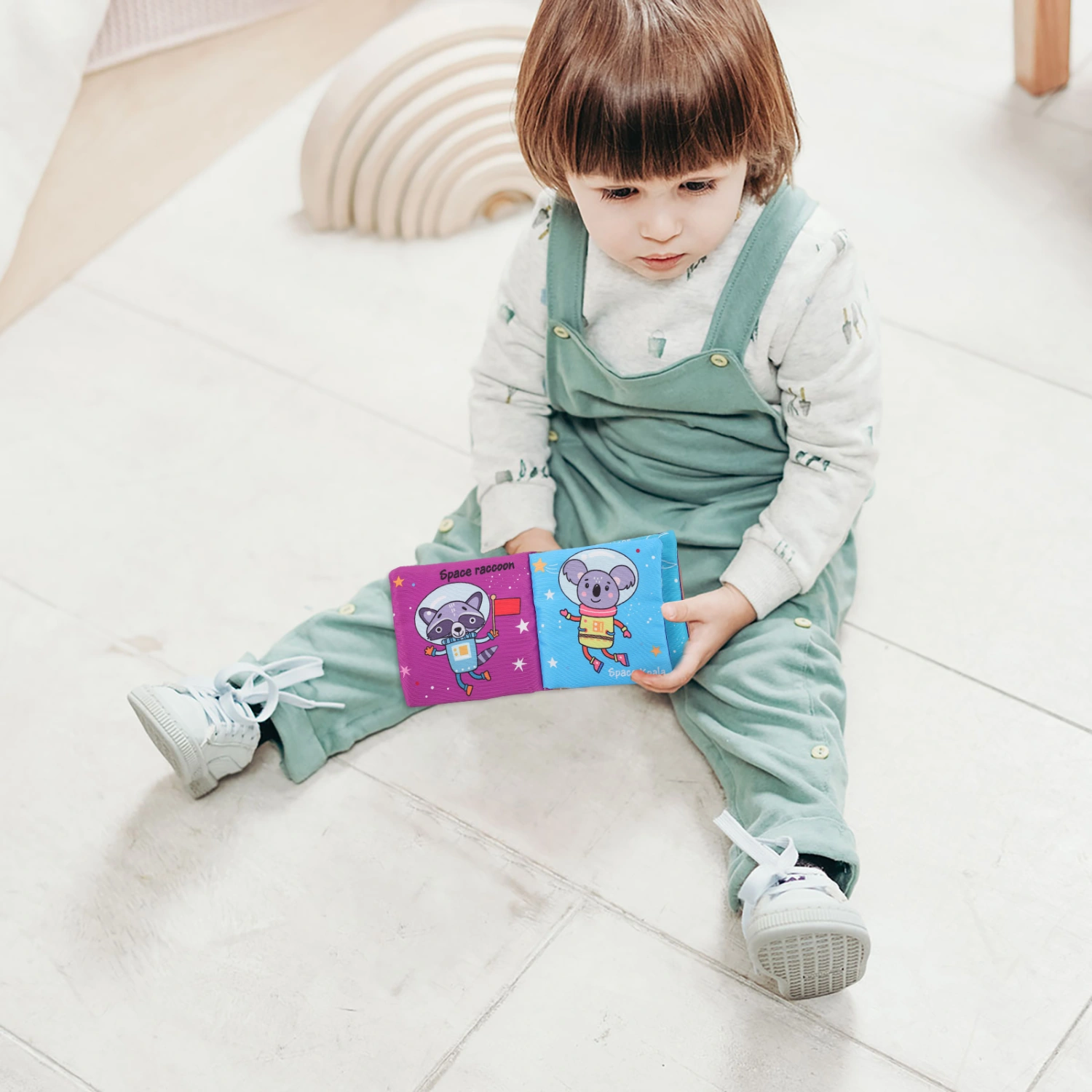 1pc Infants Baby Cloth  Book Baby Knowledge Tool Educational Enlightenment Book