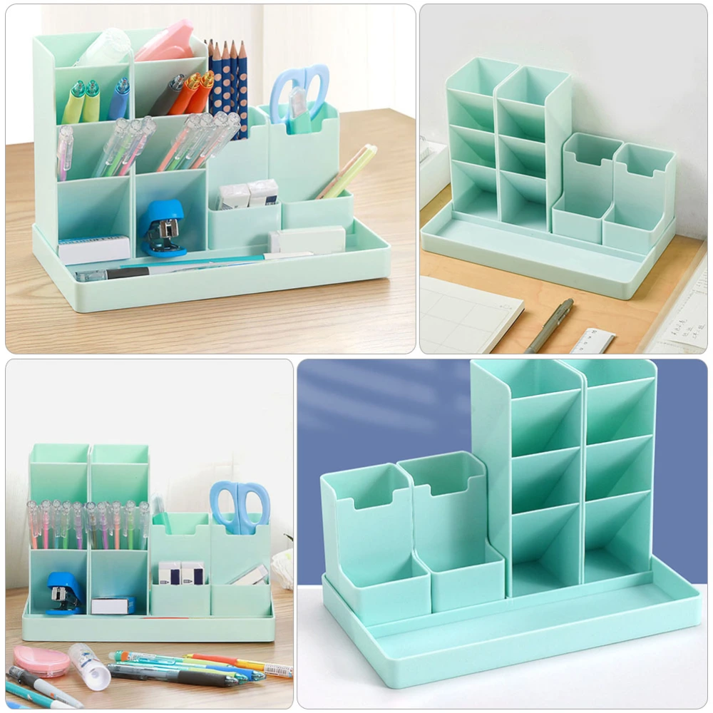 Desktop Pencil Organizer Multi-grid Stationery Holder Combined Pen Holder Office Supply