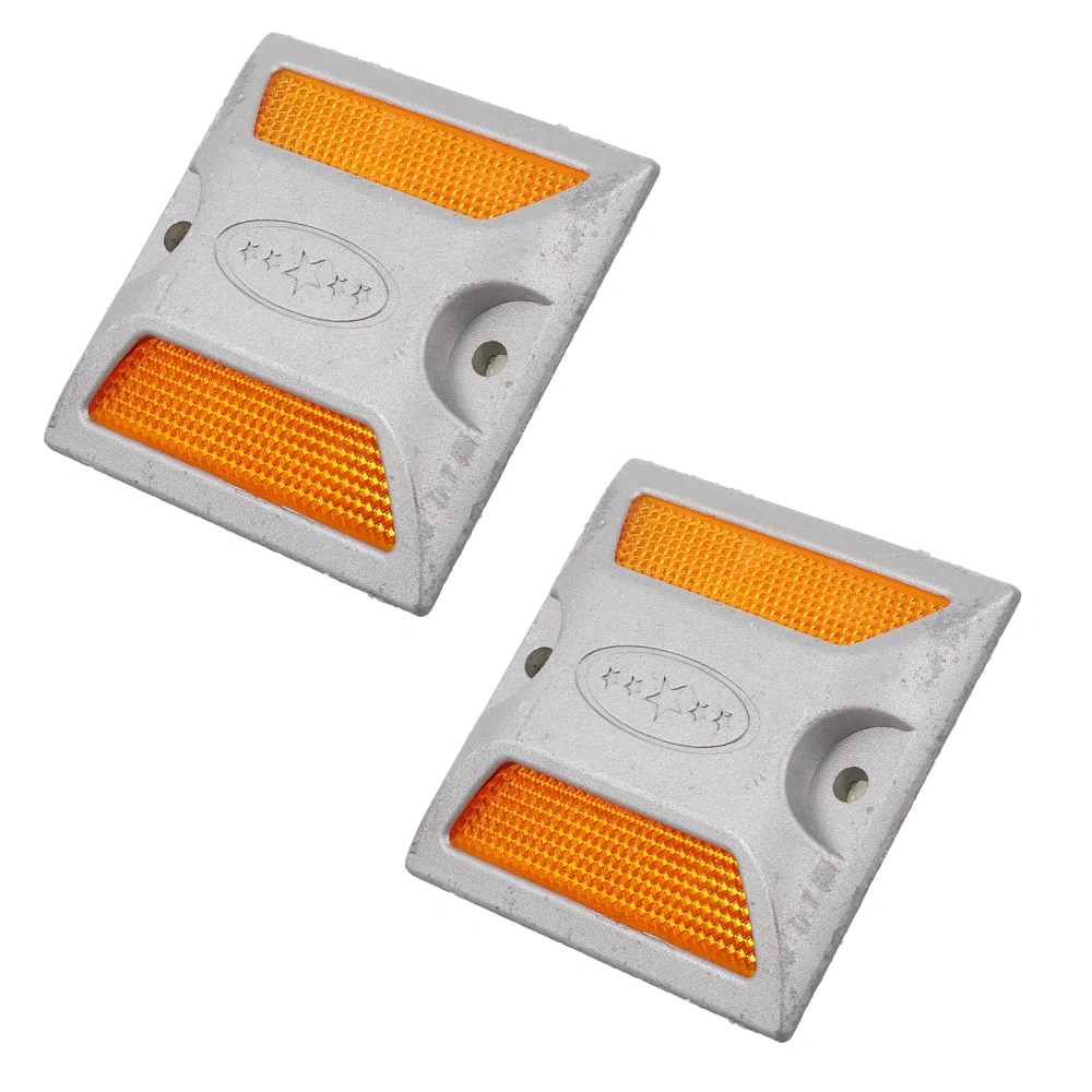 2pcs Aluminum Road Markers Reflective Driveway Markers Roadside   Emergency Reflector