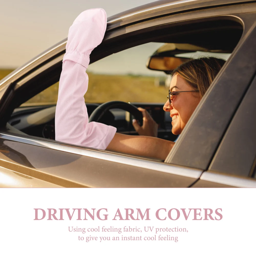 1 Pair of Summer Arm Sleeves Driving Arm Covers Loose Arm Protectors Cooling Arm Sleeves