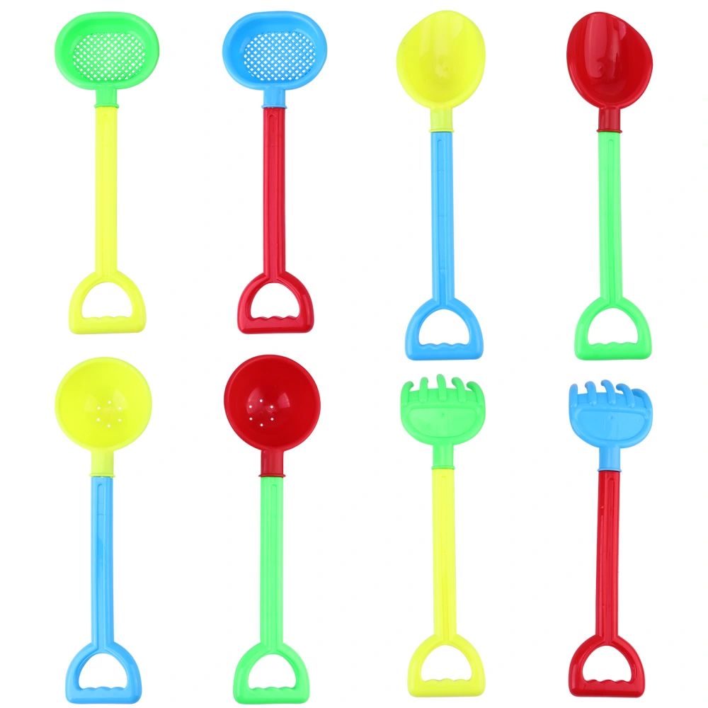 8pcs Plastic Mini Sand Shovels Kids Scoop Beach Toy Children Playing Sand Toy