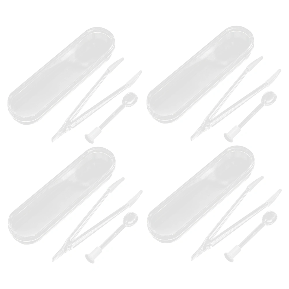 4 Sets of Contact-lens Wearing Tool Contact-lens Tweezers Small Stick Kit Contact-lens Removal Tool