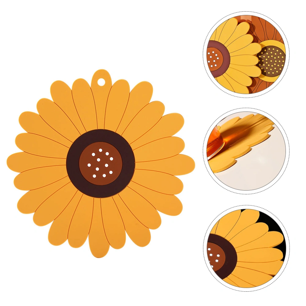 Sunflower Silicone Pot Pad Multi-functional Cup Coaster Kitchen Cup Coaster