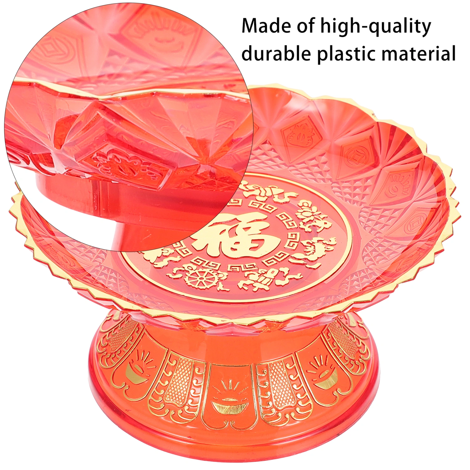 2pcs Buddhist Temple Fruit Plates Temple Fruit Plates Temple Fruit Trays
