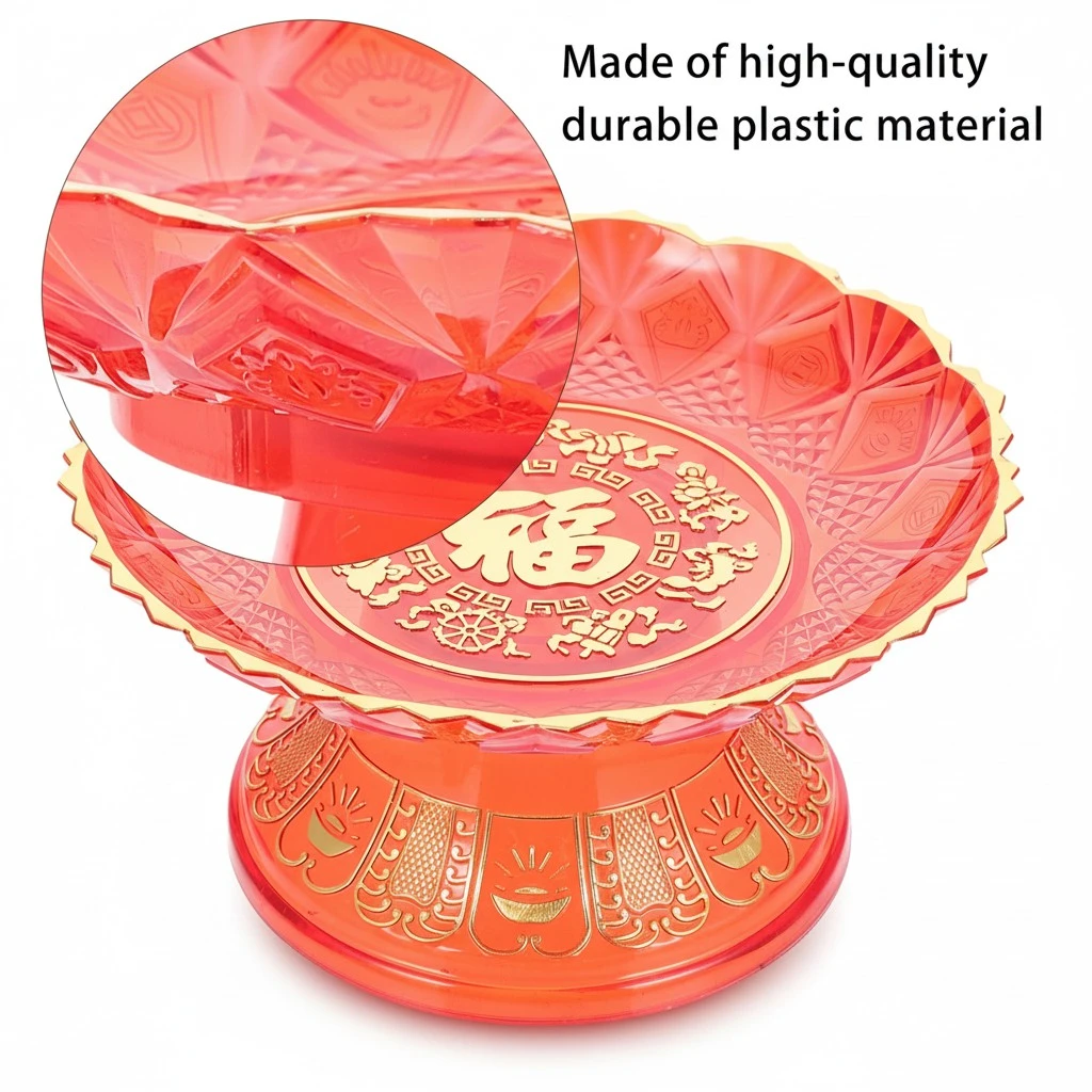 2pcs Buddhist Temple Fruit Plates Temple Fruit Plates Temple Fruit Trays
