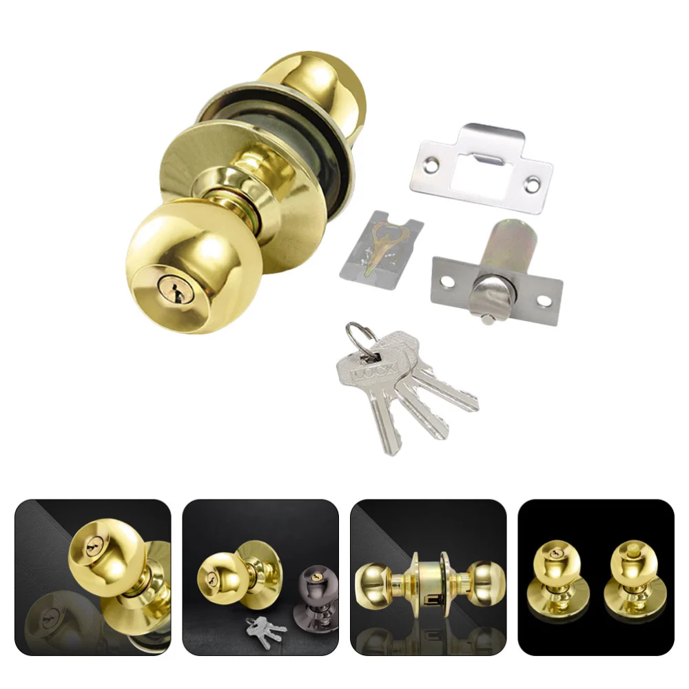 1 Set of Spherical Lock Door Lock Professional Knob Lock Practical Home Door Lock