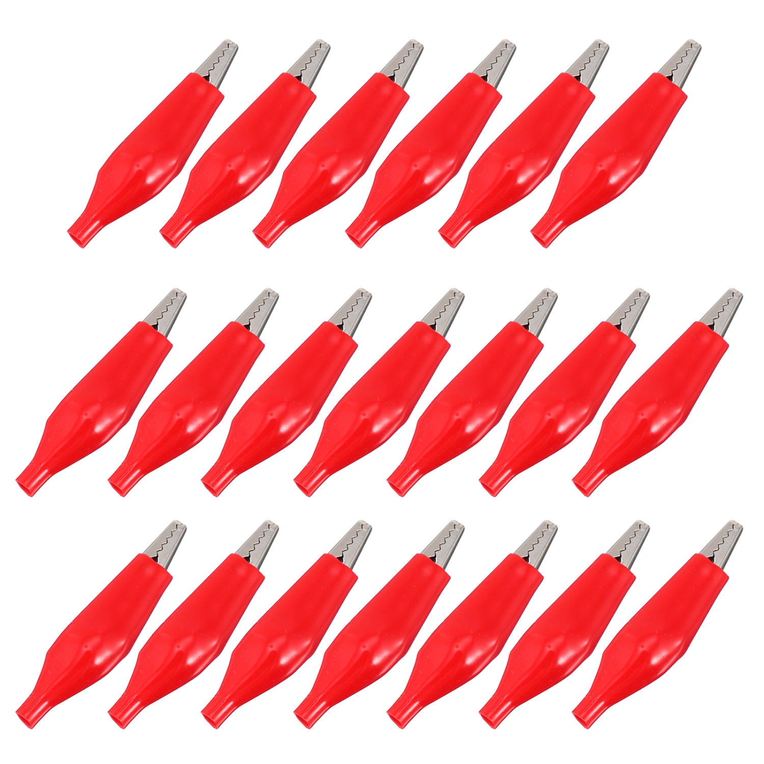 20pcs Insulation Electric Testing Alligator Clips Durable Cable Lead Clips
