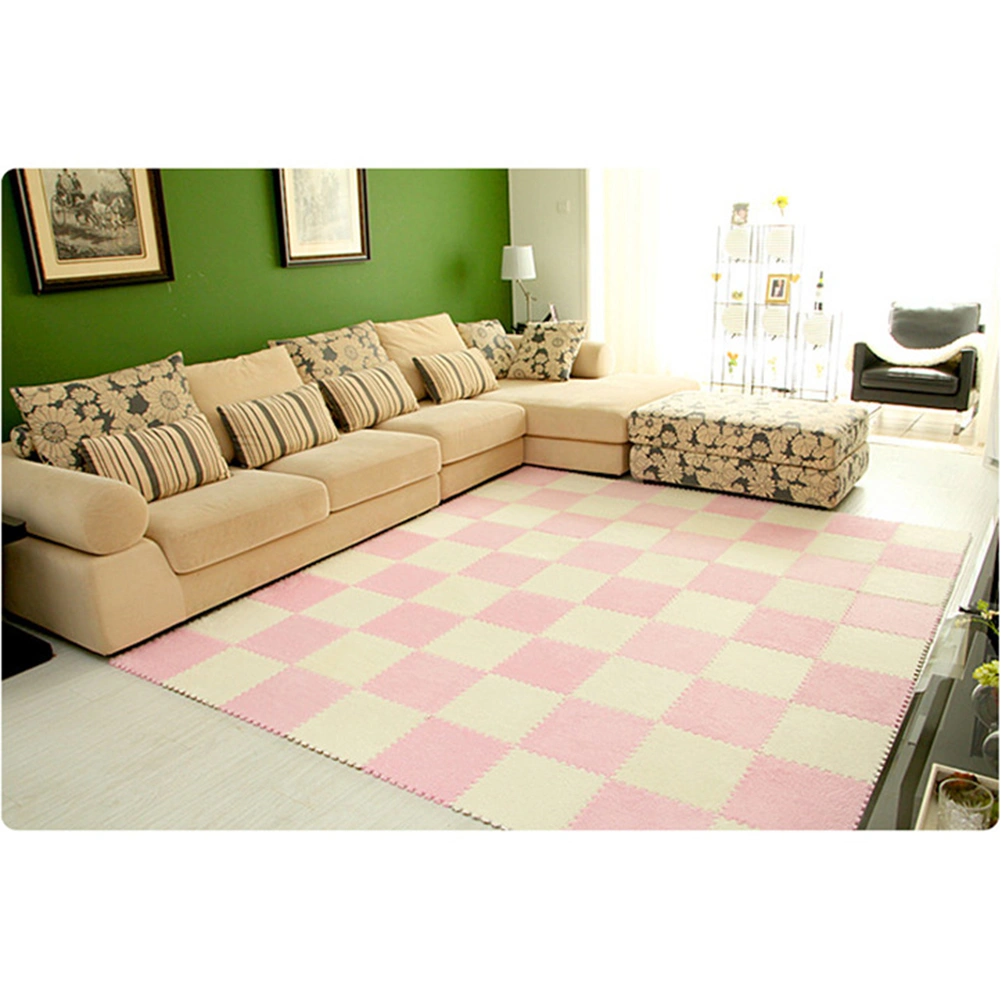 EVA Interlocking Kids Play Mats Puzzle Playmat Children Toddler Infant Crawling Exercise Area Carpet (Pink)