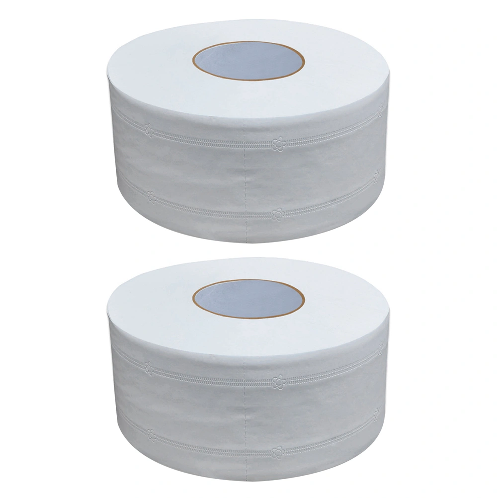 2pcs Large Roll Paper Toilet Paper Household Toilet Paper for Home Office Workshop