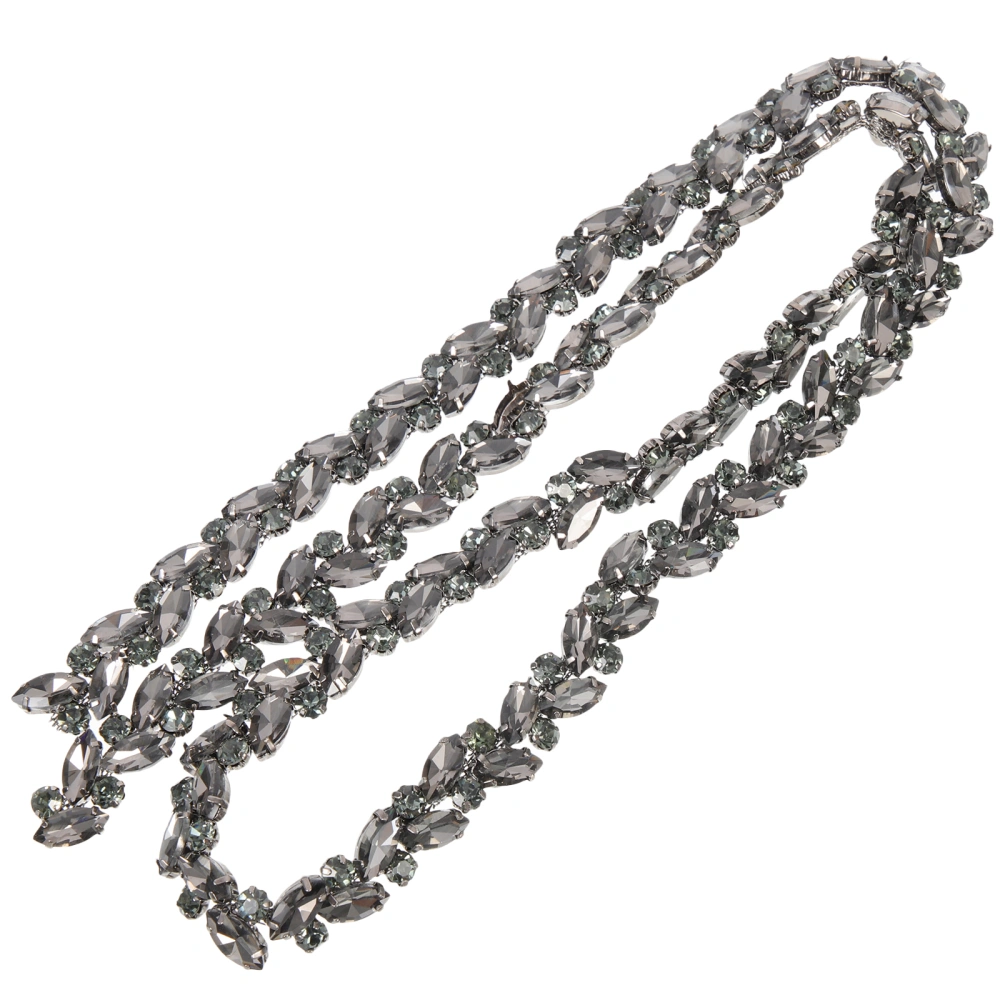 Rhinestone Chain Trim Decorative Crystal Rhinestone Close Chain Trim Clothing DIY Rhinestone Chain