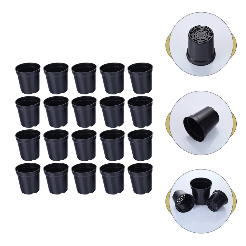 20pcs Garden Plant Nursery Pots Plastic Gardening Nursery Pot Planting Containers