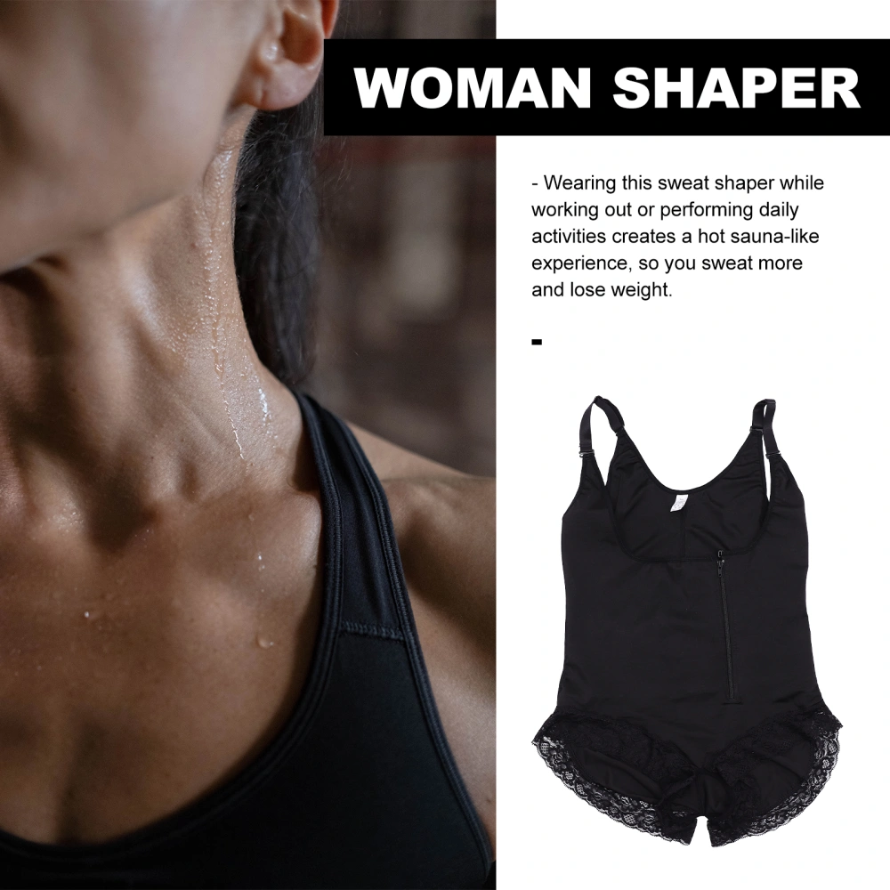 1Pc Creative Rubber Woman Shaper Practical Zipper Bodysuit Comfortable Shaper