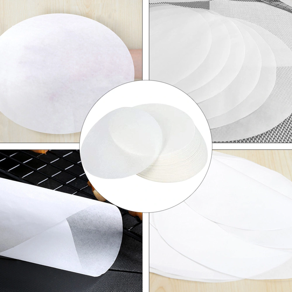 50Pcs Practical Baking Paper Pad Oil-proof Paper Mat Party Supplies (White)