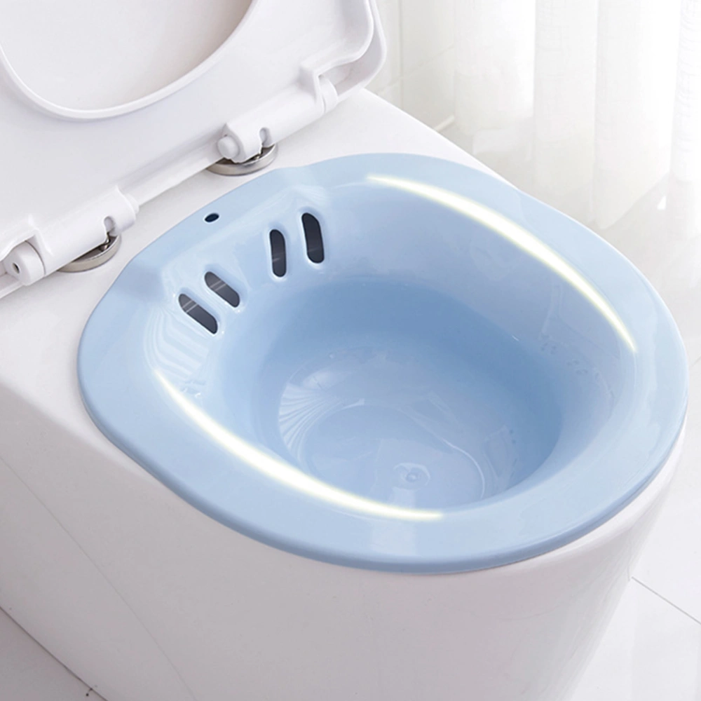 1pc Plastic Sitz Bath Toilet Seat Sitting Basin Postpartum Care Wash Basin