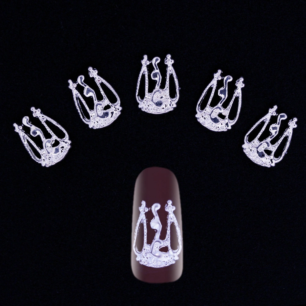 20pcs Fashionable Nail Art Decorations DIY Accessories for Nail (Golden, Silver)