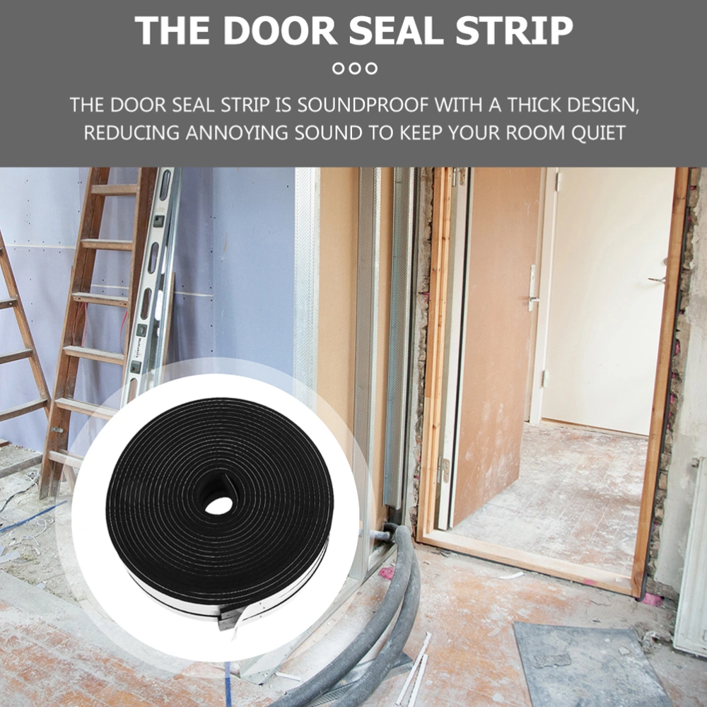 1 Roll Weather Stripping Dustproof Soundproofing Door Seal Foam Insulation Tape