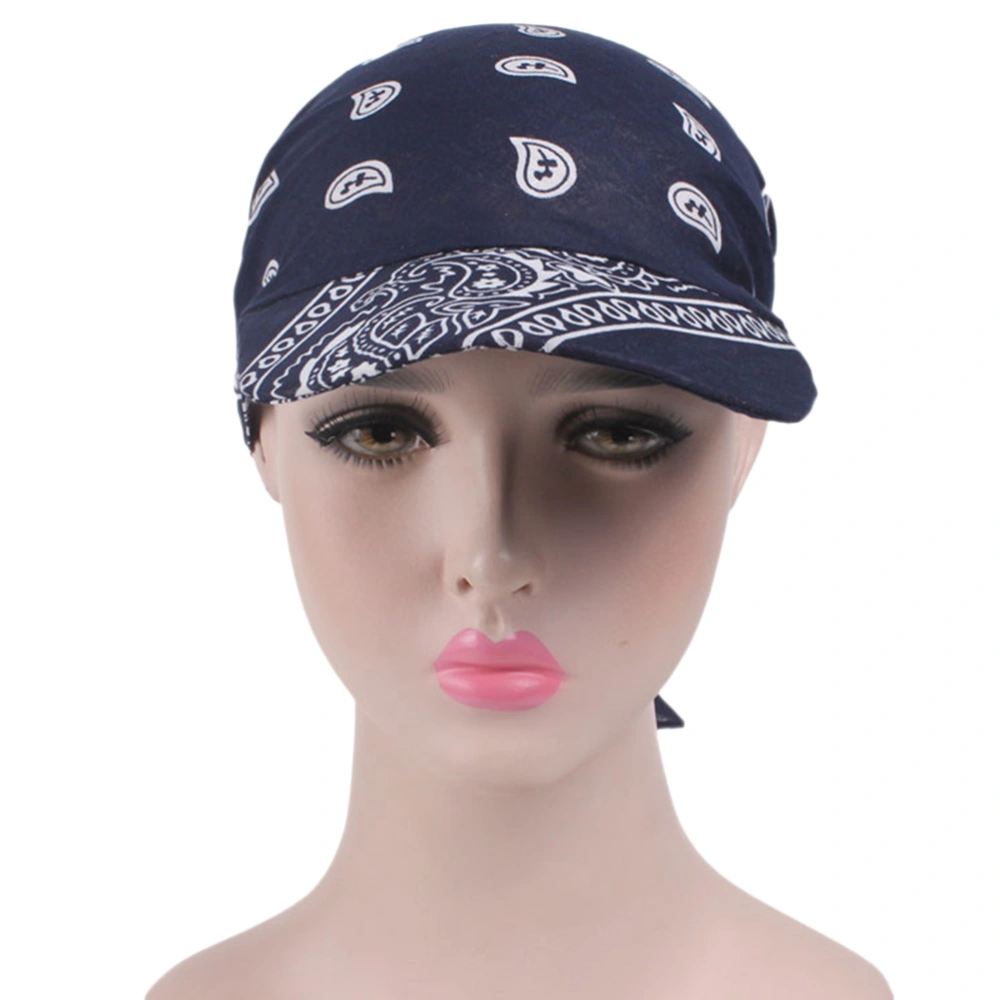 Cotton Printed Baseball Fashion Sun Shade Simple Baseball Hat Protective Hat (Tibetan Green)