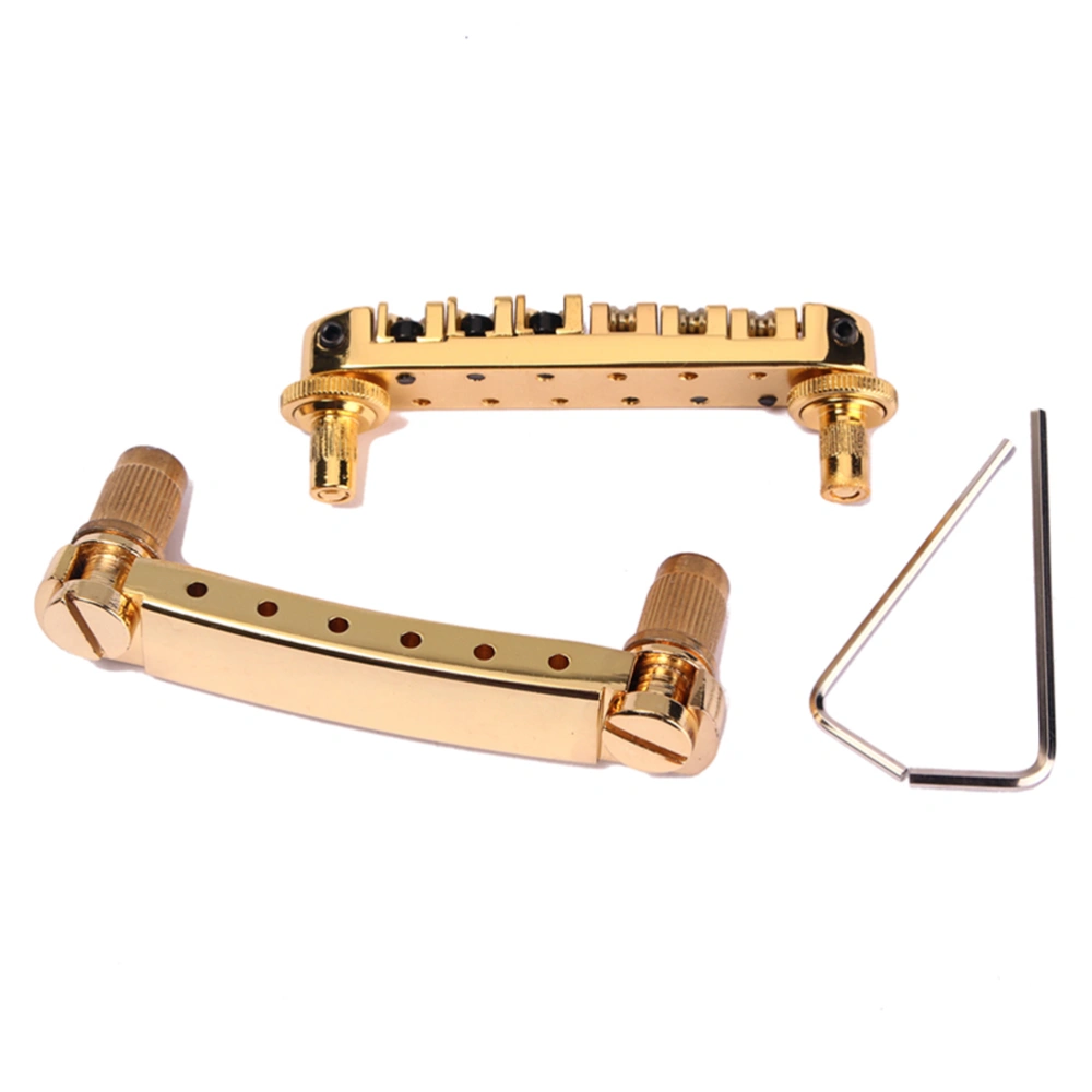 Gold Roller Saddle Bridge for Electric Guitar